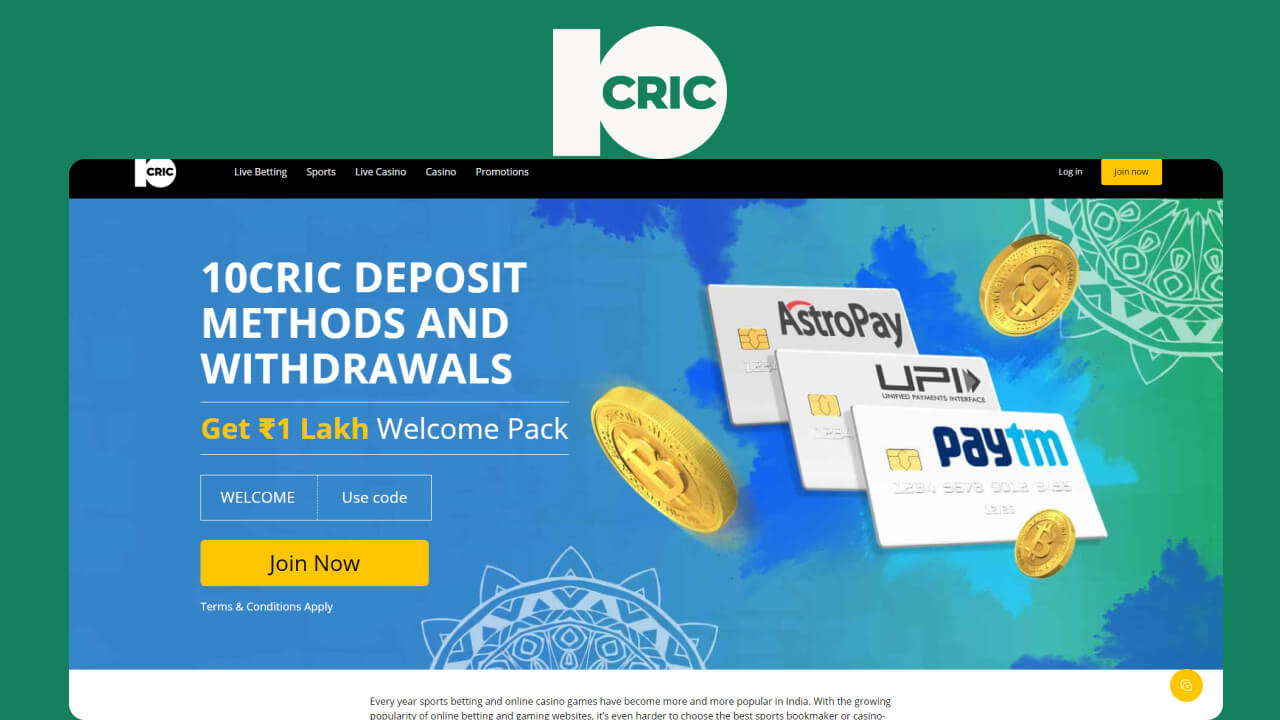 10cric Payment