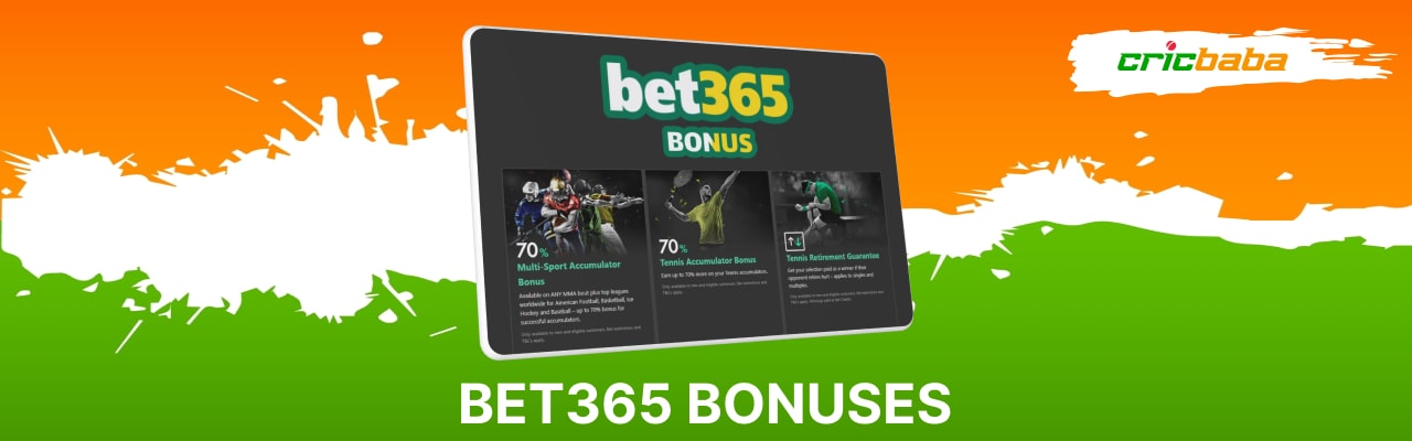 Bet365 online sports betting bonuses