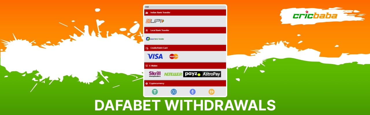 Dafabet india withdrawals