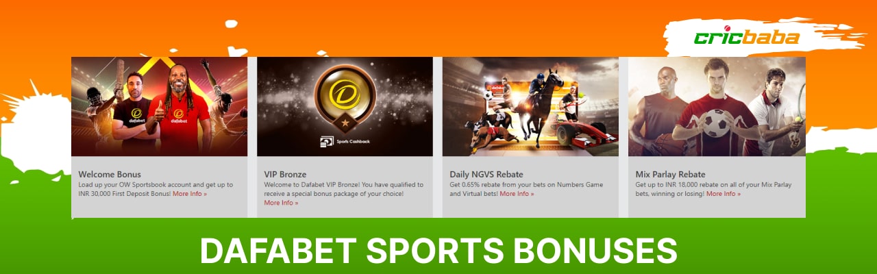 Dafabet sports bonuses