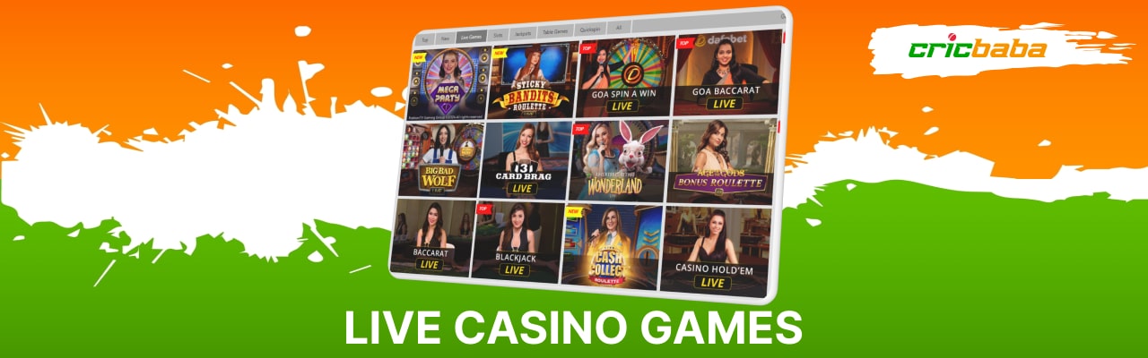 Dafabet live casino games