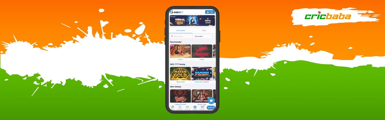 Indibet casino app