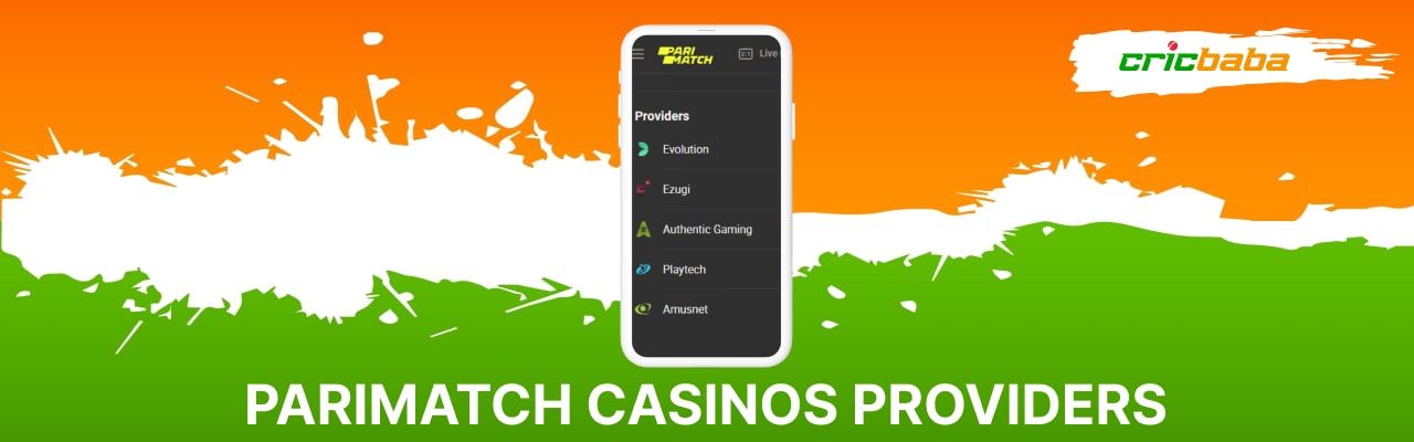 Parimatch casino providers