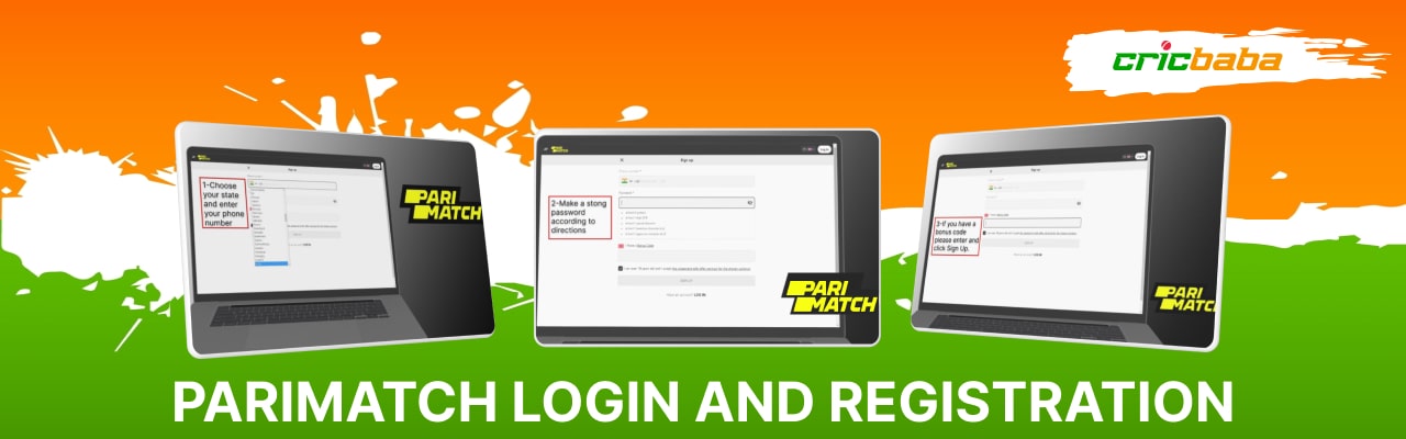 Parimatch login and registration