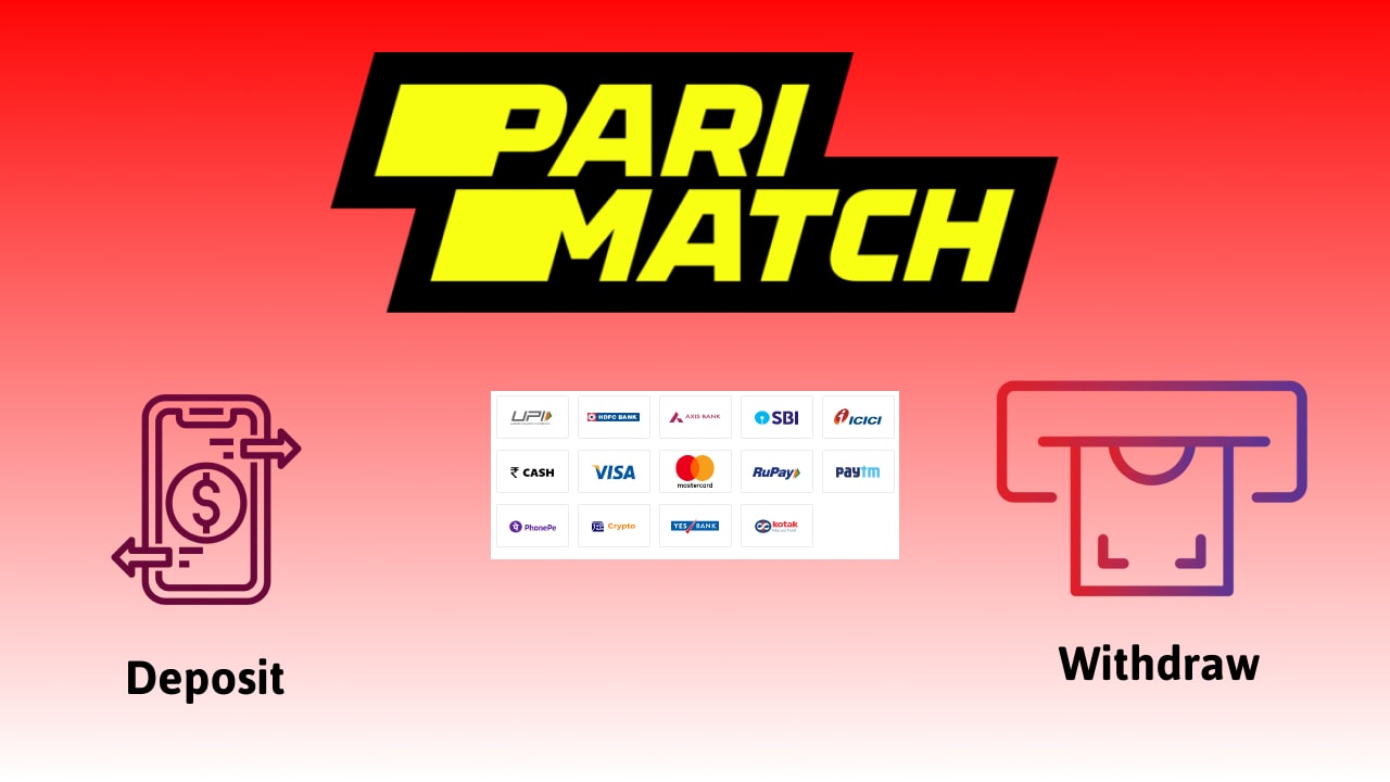 Parimatch deposit and withdrawal methods