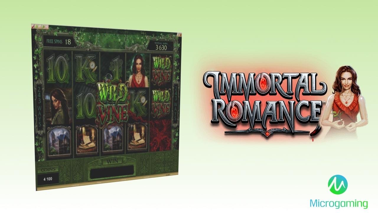 Immortal Romance slot Wild feature