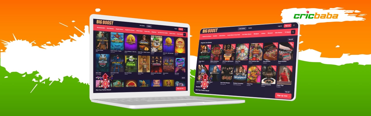 Big boost online live casino