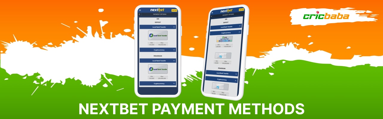 Nextbet payment methods