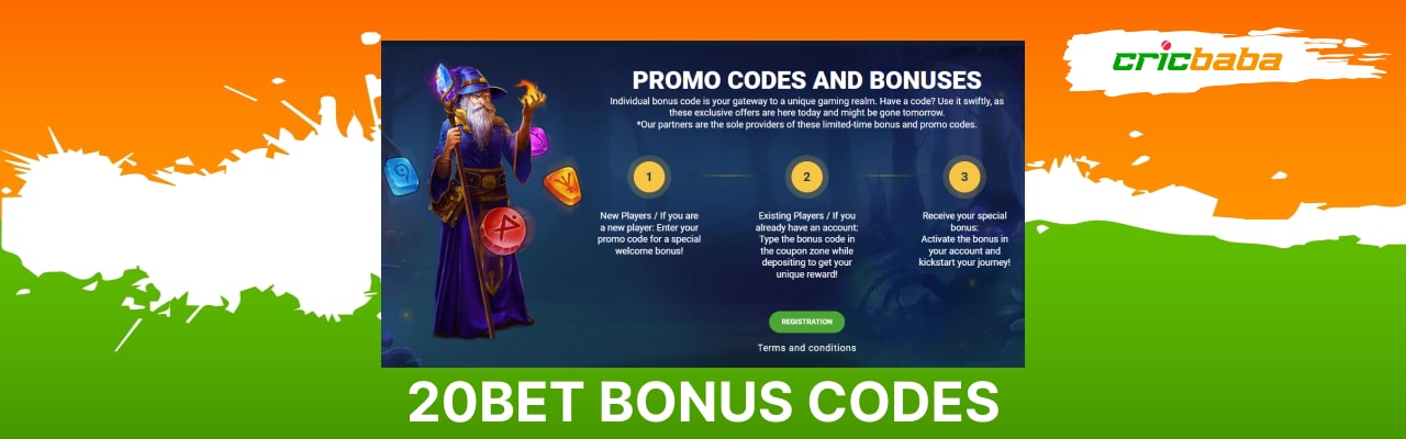 20Bet bonus codes