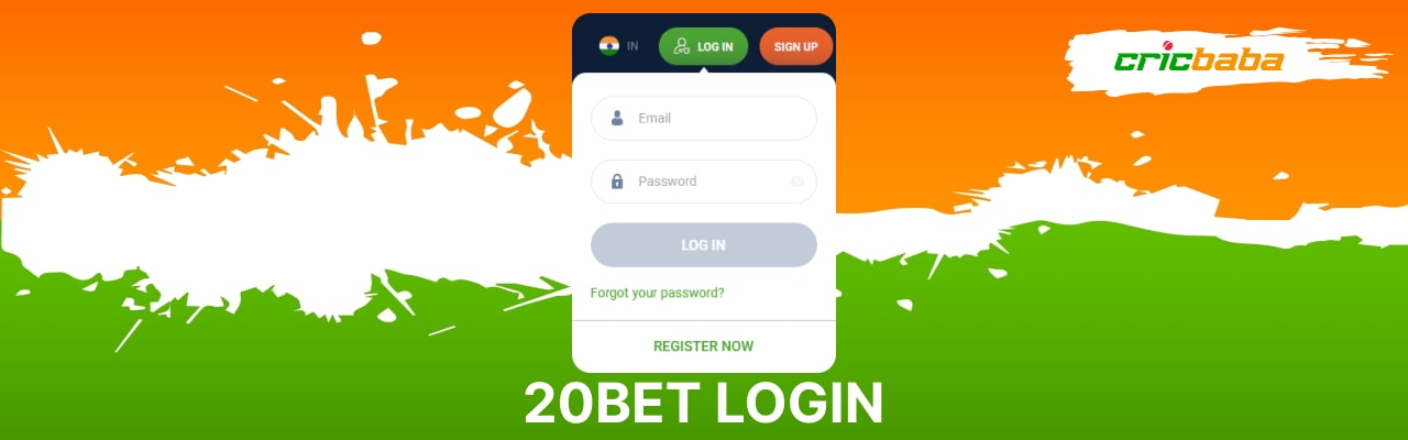 20Bet login process