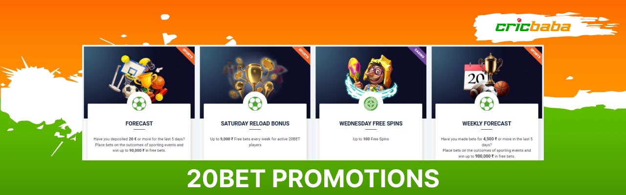 20Bet promotions