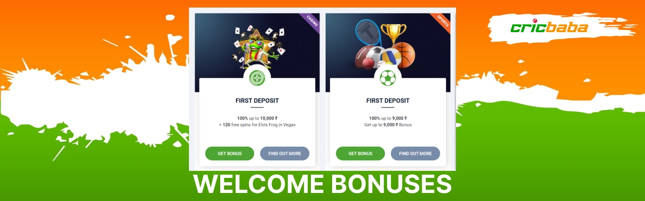 20Bet welcome bonuses