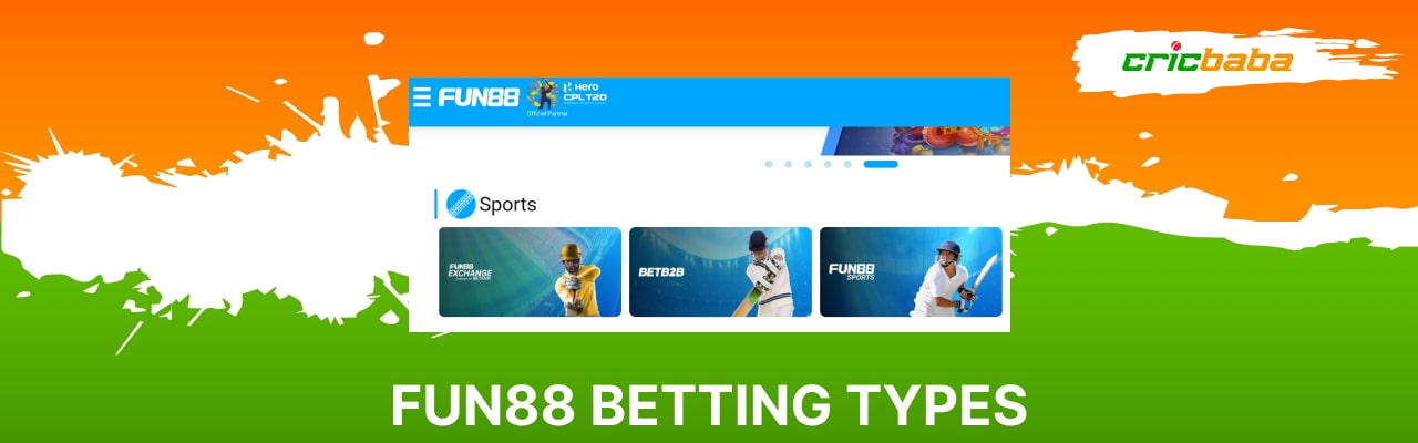 Fun88 betting types