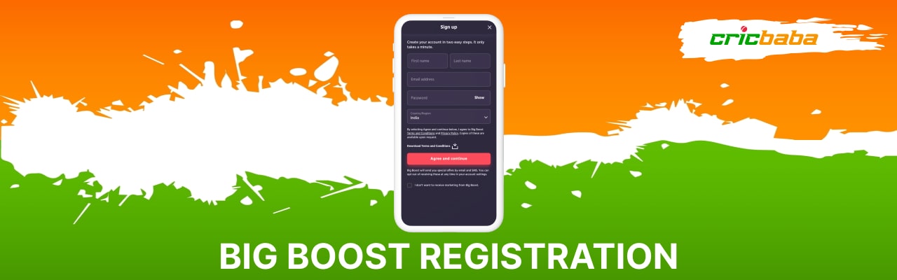 How to register at big boost app