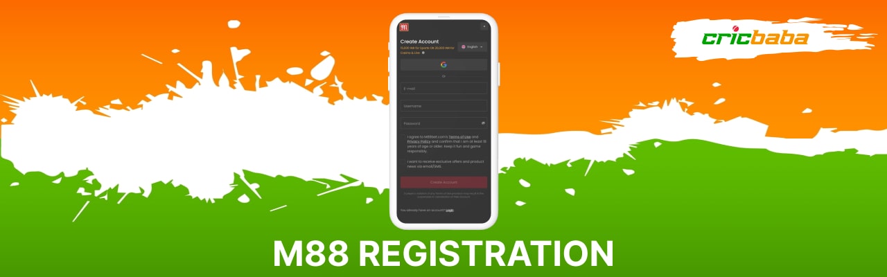 M88 app register