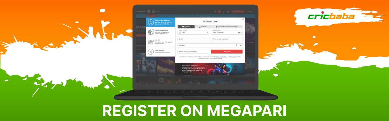 Megapari registration