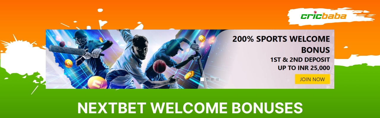 Nextbet welcome bonuses