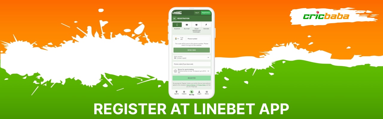 Register at linebet app