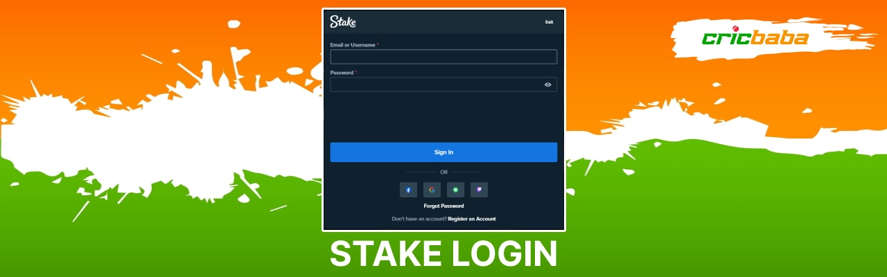 Stake login