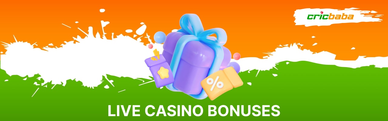 Live casino bonuses in india