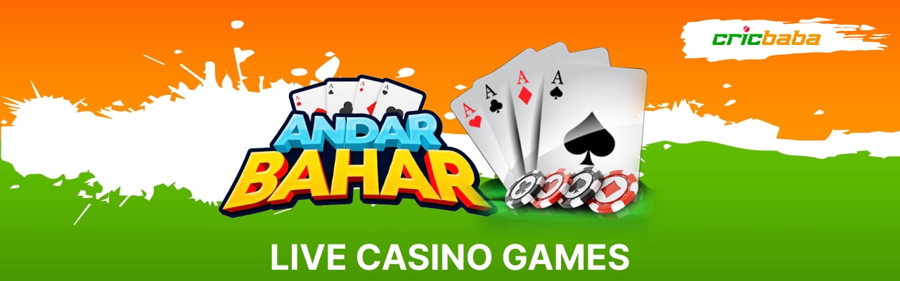 Popular live casino games